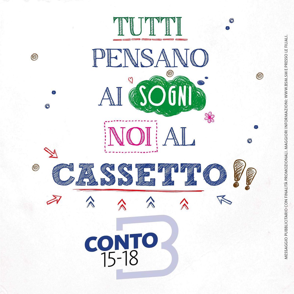 Banca di san marino on twitter: conto giovani 15 18 bsm pensa al ... Conto corrente giovani zero spese