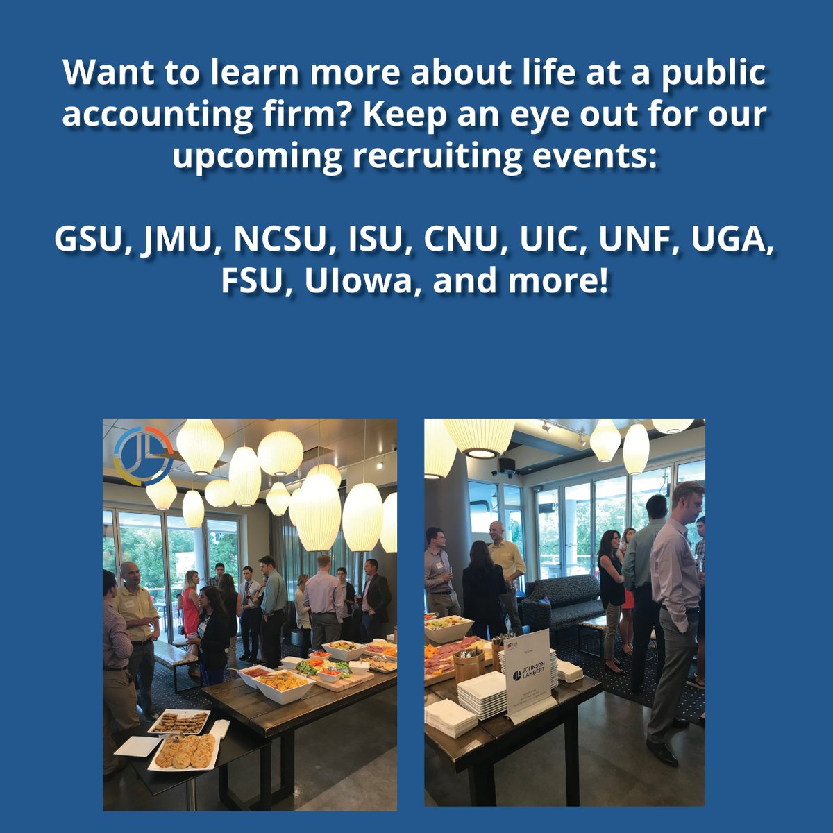 JL_Careers's tweet photo. The #JLTeam greatly enjoyed getting to share our story & what life is like in the #PublicAccounting world w/ @NCState students this week! Keep an eye out for more opportunities to meet & mingle: https://t.co/OKLig6lNBr #Interview #JLCareers #JobSearch #JLELITE #CPA https://t.co/L9Q2P5SMRF