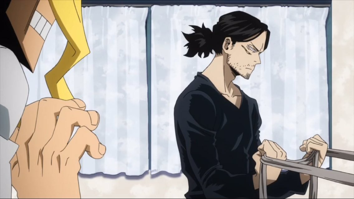 Uraraka On Twitter Aizawa With His Hair Tied Back ️