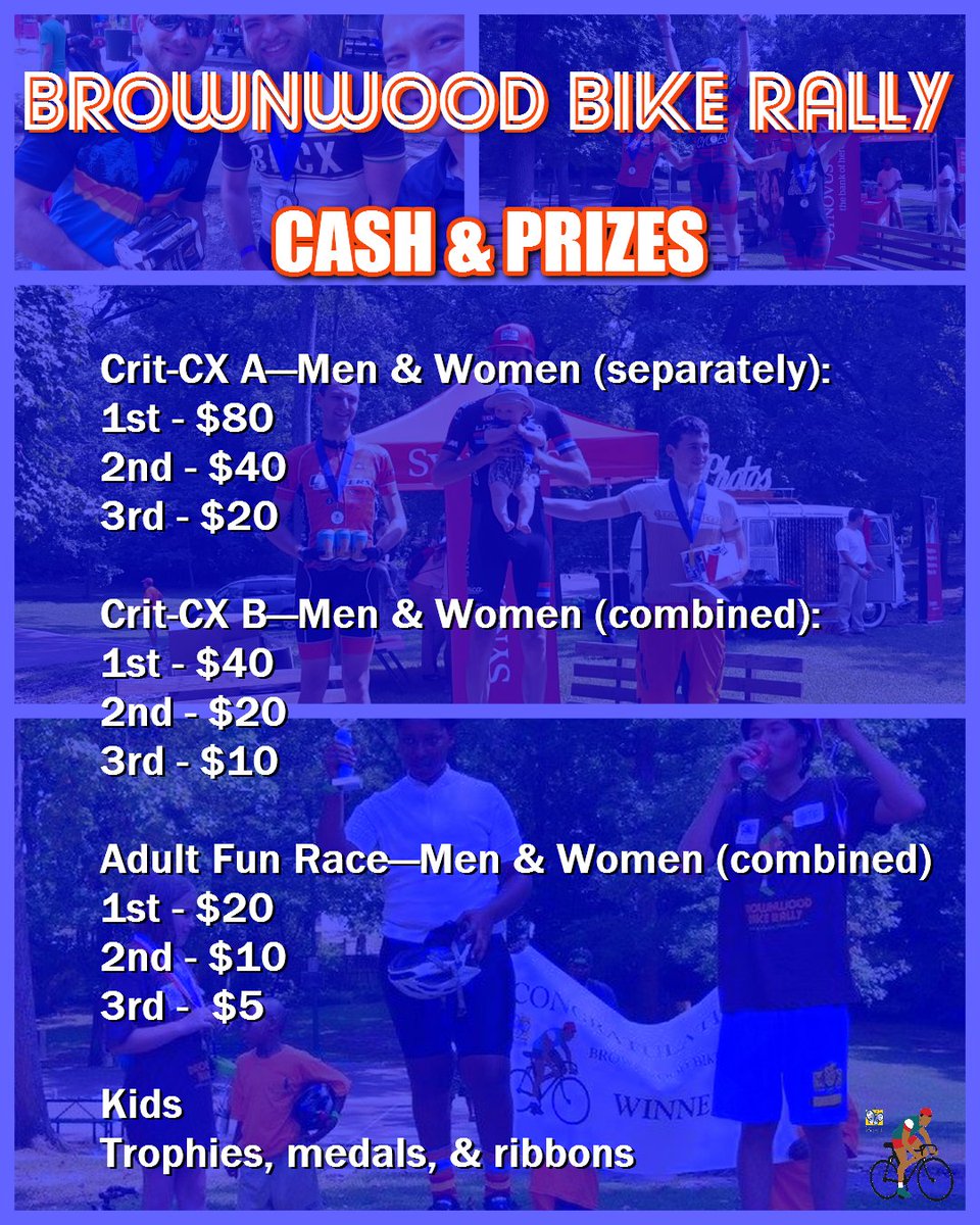 Brownwood Bike Rally 🚴🏾‍♀️🚴🏻‍♂️💰🎁🥇🥈🥉 TODAY!

ow.ly/mTc430lPCme

Register onsite at 8am

#BrownwoodBikeRally #EastAtlantaKidsClub #CrossIsComing #Cyclocross #CritCX  #LooseNutsCycle #SpecializedBMWCycling #L5FlyersCyclingTeam #SorellaCycling  #KidsOnBikes