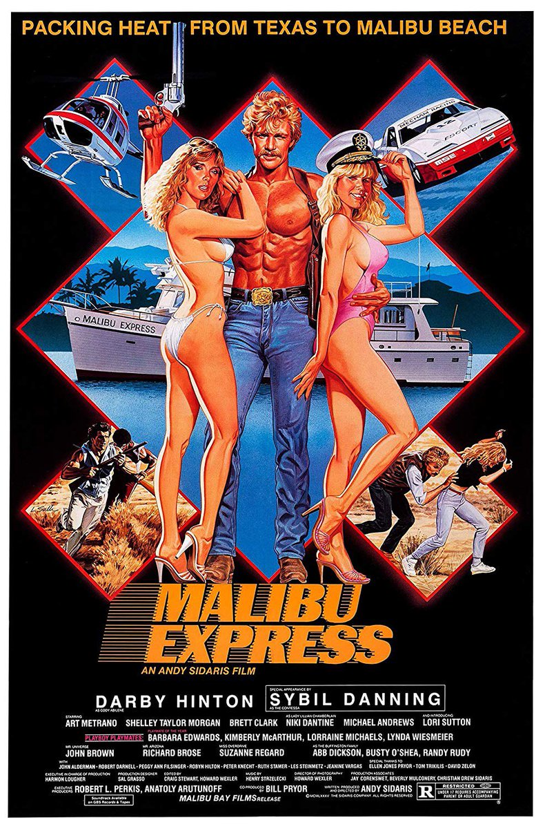 Watching MALIBU EXPRESS (1984) #AndySidaris #DarbyHinton #SybilDanning #KimberlyMcArthur #MalibuExpress