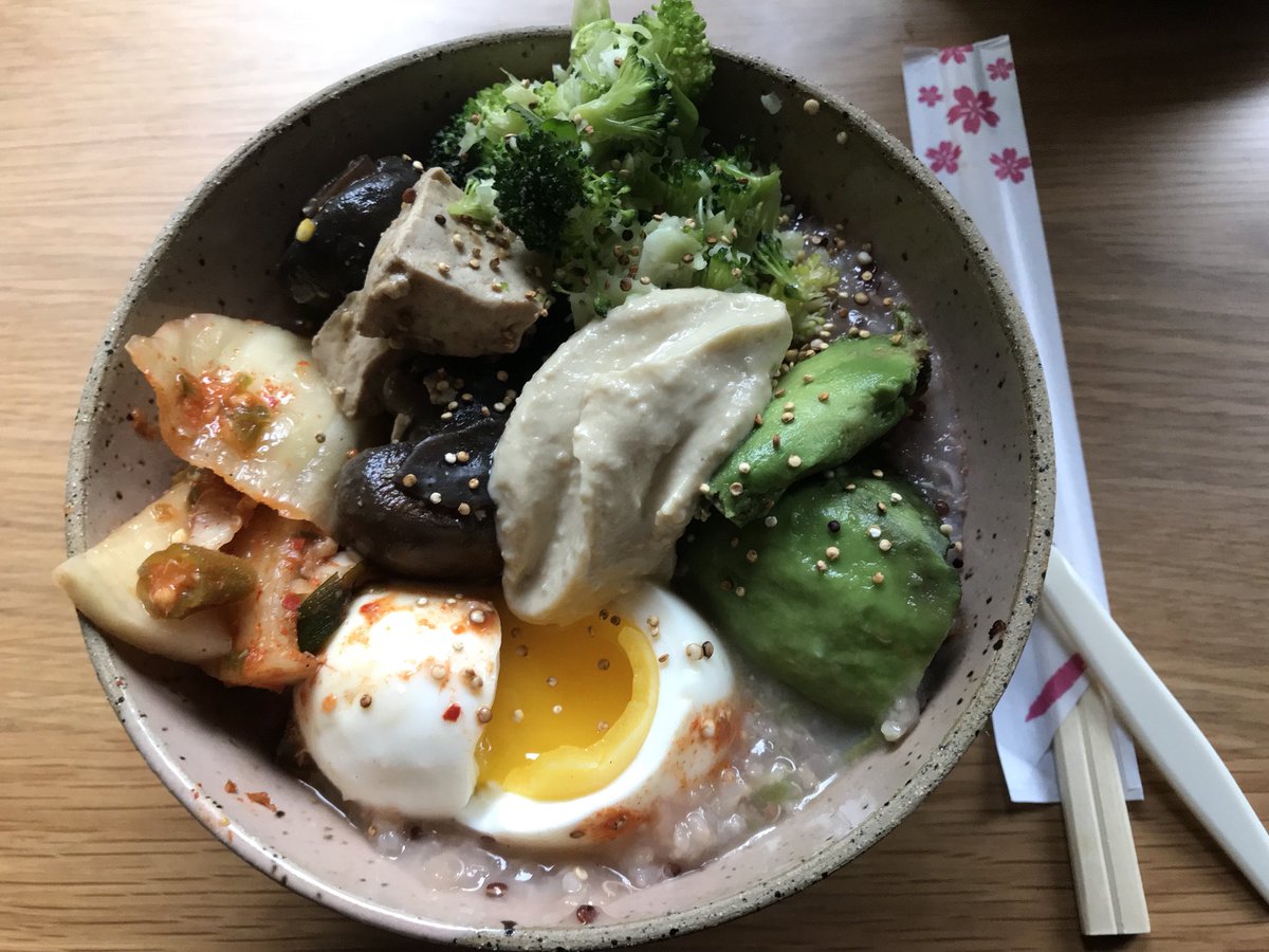 7grainarmy's tweet photo. Wake up! Wake up!
Only place in NYC to get a big bowl of delicious congee or fat egg dripping sandwich to start your day is in BED STUY @bedstuyprovisions
#curatingdeliciousinbedstuysince2009
#wholegraincongee #softegg #sambal #slowroastpork #mostlyvegetablesandplants https://t.co/LKT7ZtgM7A