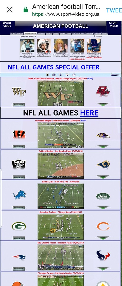 SportVideoMLB's tweet photo. FREE download sports video in HD, #Football, #NHL, #NBA, #MLB, #NFL,  #PremierLeague, #SerieA, #Bundesliga, #RUGBY  #NCAA #CollegeFootball 
ALL GAMES #NFL 2018 
#RaiderNation
#Jets
#LARvsOAK
#Patriots
#Cowboys
#GoPackGo
#GoHawks
#Eagles
#👉https://t.co/VaeNtWenwE https://t.co/NGfu2aq6xg
