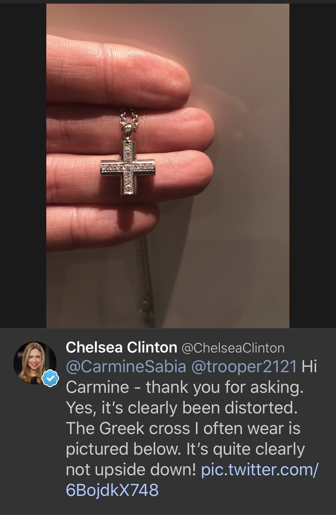Upside down store cross ring