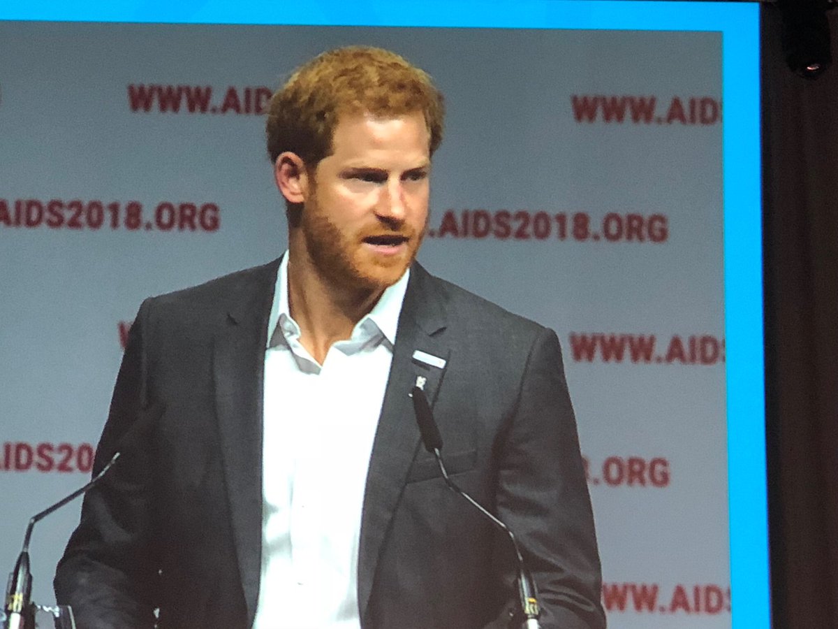 Happy birthday #PrinceHarry, #DukeofSussex (Pic from the Intl AIDS Conference #AIDS2018, #Amsterdam.)