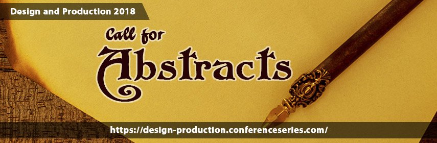 DesinProduction's tweet image. Most Interesting Engineering topics at: design-production.conferenceseries.com
Abstract proposal call for Design and Production 2018. Submit your abstracts on #DesignEngineering #AutomationDevelopment #MaterialsScience #IndustrialDesign #DesignInsights
