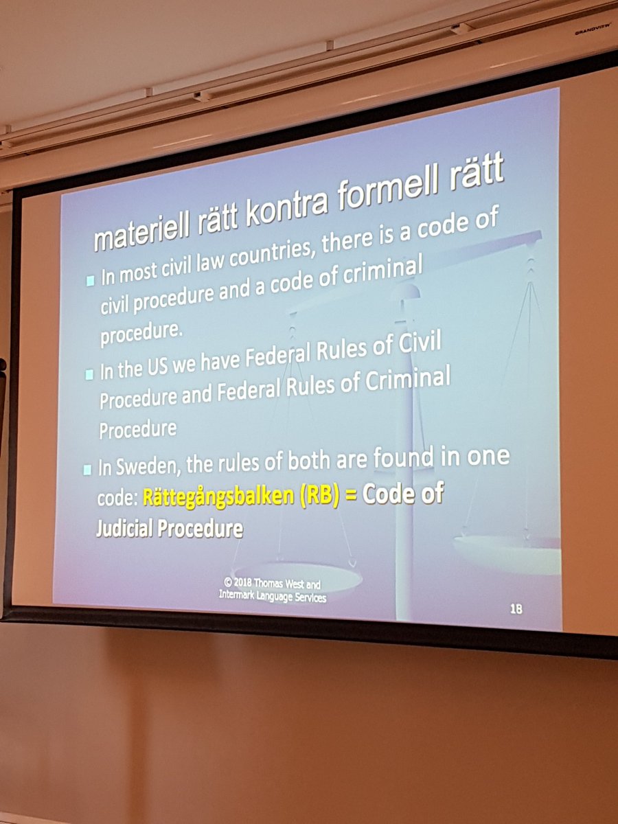 HellstrandLotta's tweet image. Indepth look at the term "rätt". Excellence in Swedish legal translation. #SLAMConf2018