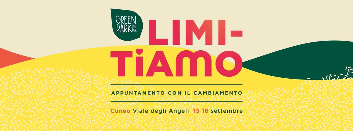 Domani ci trovate al @GreenParkCuneo dalle 15:30 per parlare di #cambiamento con la nostra Alessandra Romano. Vi aspettiamo!