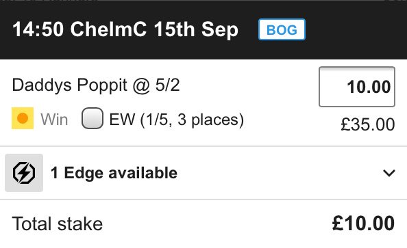 JBW_tips's tweet photo. Horse Tip Alert 🚨

NAP of the day 

£10 returns £35 💰 https://t.co/SI9T3BaCpg