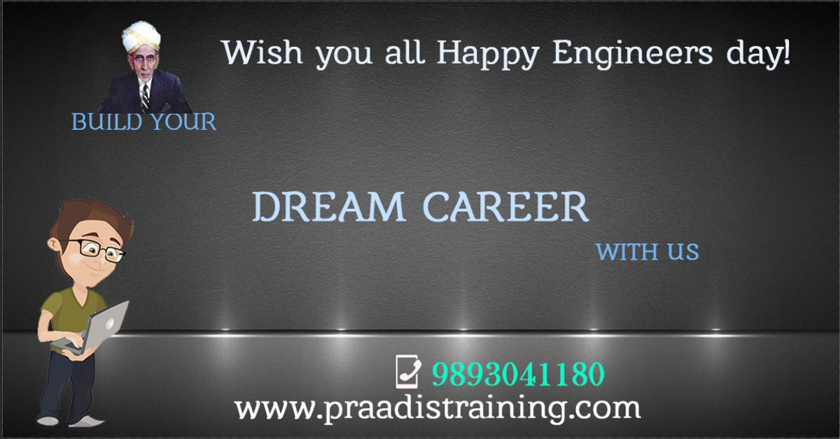 praadistraining's tweet photo. Wish you all Happy Engineers Day!

Explore your IT course and career options  👉 https://t.co/HXqSDJSdbs https://t.co/vqW1XCGK7r