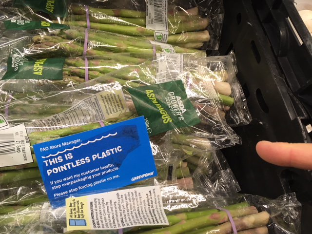 GreenpeaceWorcs's tweet photo. Will @asda listen to their customers? It's time to end pointless plastics! #ShoppersRevolt https://t.co/qNR8V8YtjA
