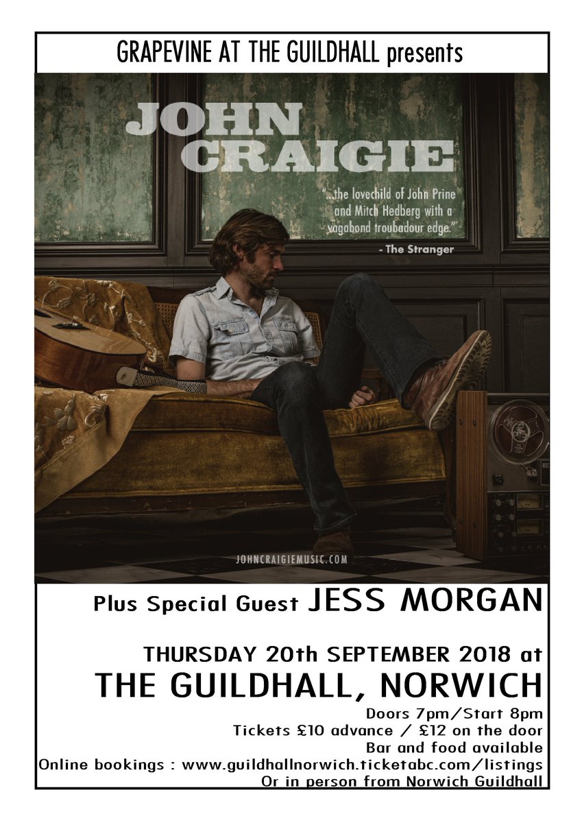 This will be fantastic !  Tickets here : guildhallnorwich.ticketabc.com/listings/   or from <a href="/CafeBritannia/">Cafe Britannia</a> 's Guildhall Cafe.  Unmissable !