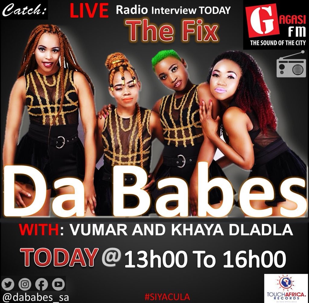 artchildafriika's tweet photo. Tuned into @THEFIX_Gagasifm ... waiting to hear what my girls are about 😍 #DaBabes https://t.co/SiKkwdSJZC