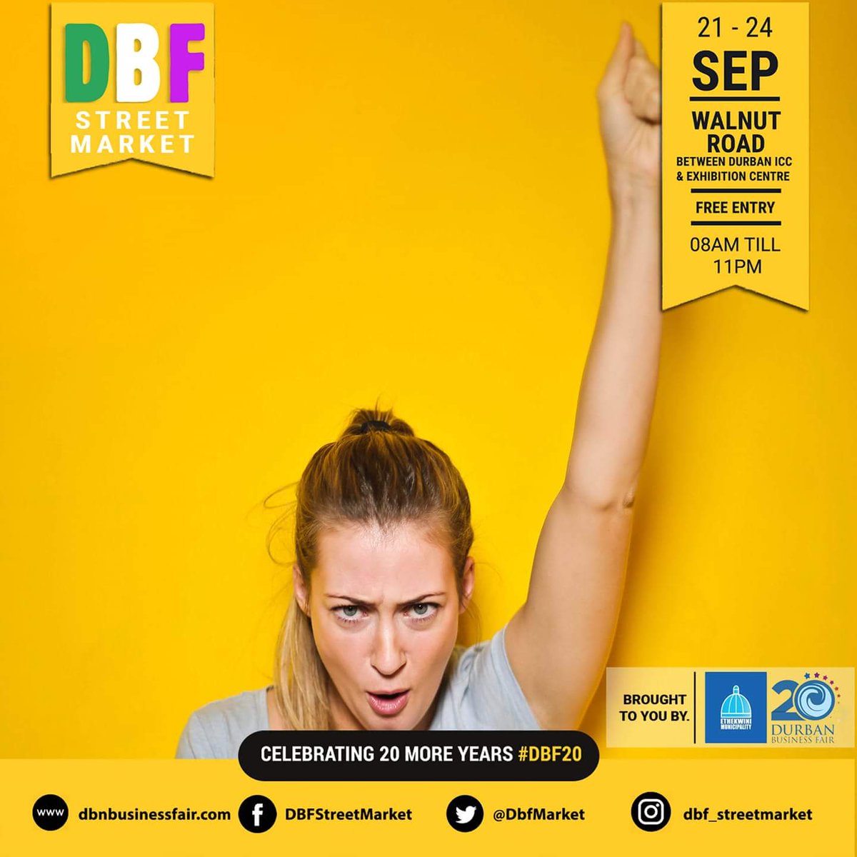 With under a week to go, the DBF Street Market will prove to be a highlight for all. Fun for all ages the market will run from 8am to 11pm daily offering everyone a chance to visit this authentic Durban experience.  

#DBFStreetMarket #DBF20 #DurbanHasMore #Market