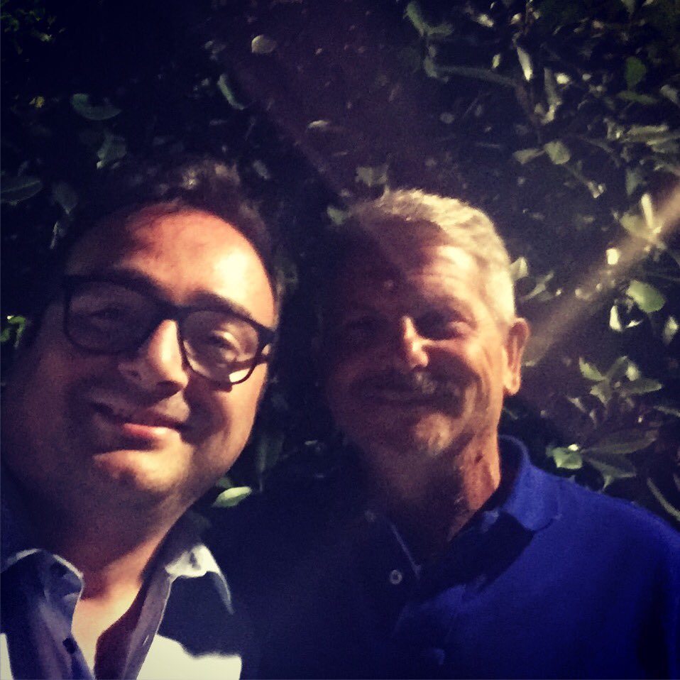 AntonioCandelaM's tweet photo. Emozione unica cenare e ascoltare storie di altri tempi con il mitico #spadino #francoselvaggi l’ultimo signore del #calcio @FCInternazional #amala @javierzanetti @ValeYellow46 @FIGC @sgsfigc @Matera2019 @Udinese_1896 https://t.co/0heSAOEzED