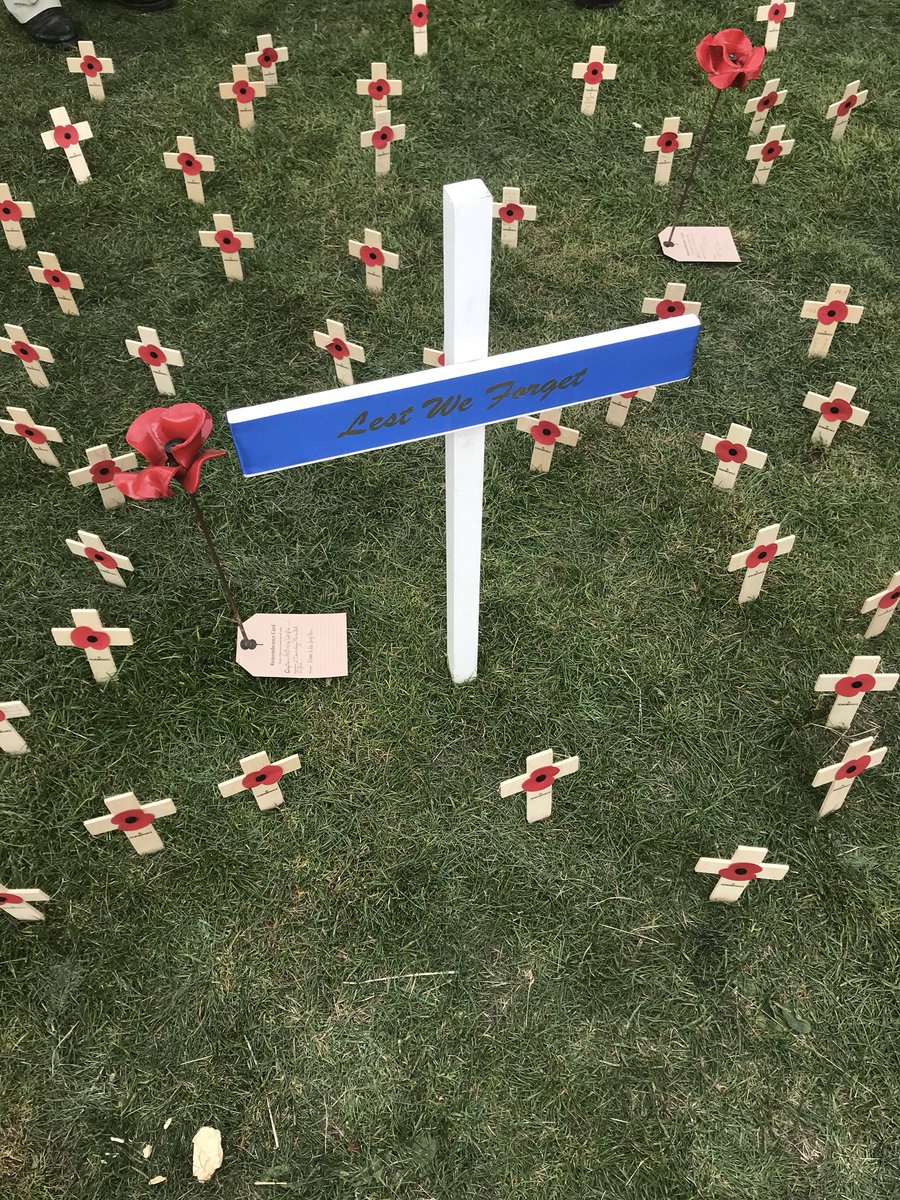 Honoured to plant a cross for the fallen of Redditch at the Worcestershire Festival of Remembrance
