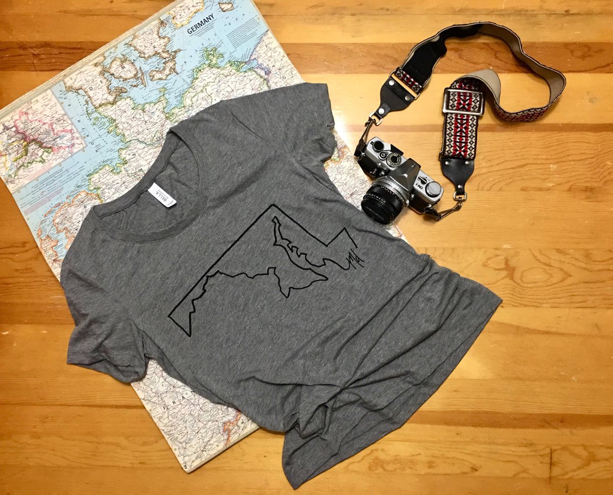 JustLikesBikes's tweet photo. Get ready for fall adventures at my #etsy shop: Simple Maryland Shirt - Women's - Grey #women  #marylandshirt https://t.co/bDyRujfY3M https://t.co/Oyu5aJat8S