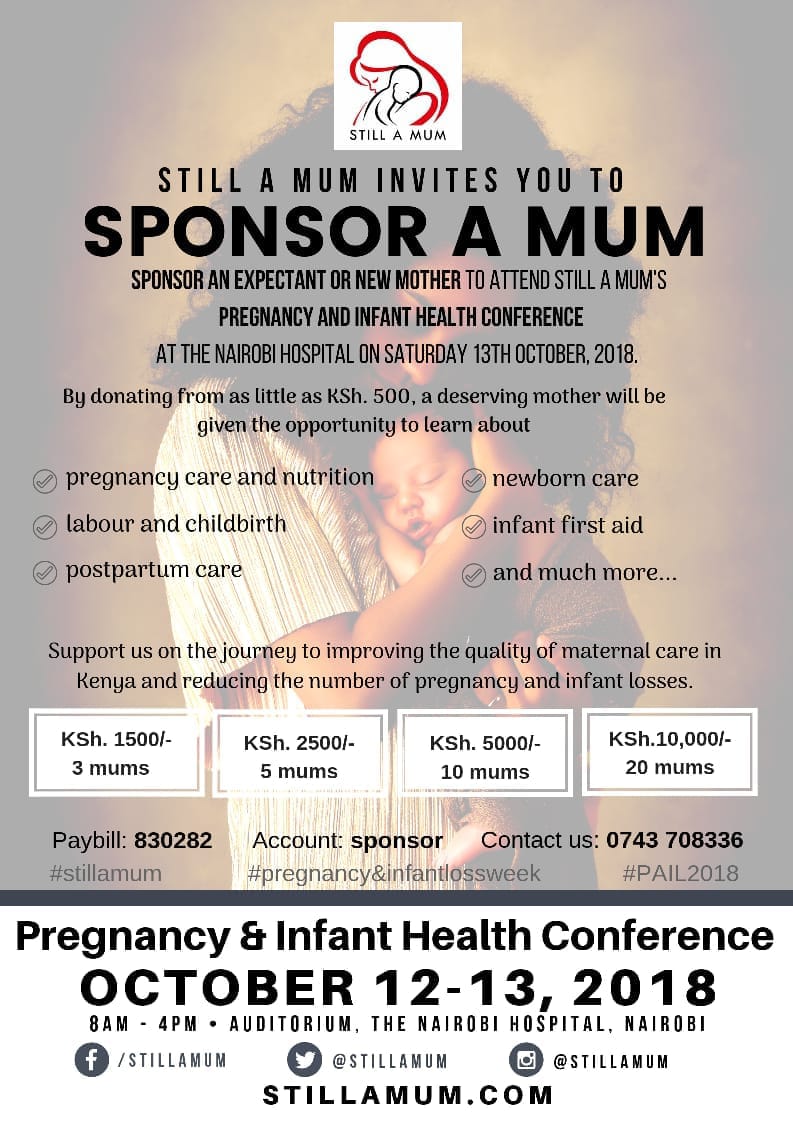Please sponsor a mum to attend this very much needed conference. Paybill on the poster. 
#stillamum
@StillAMumAfrica