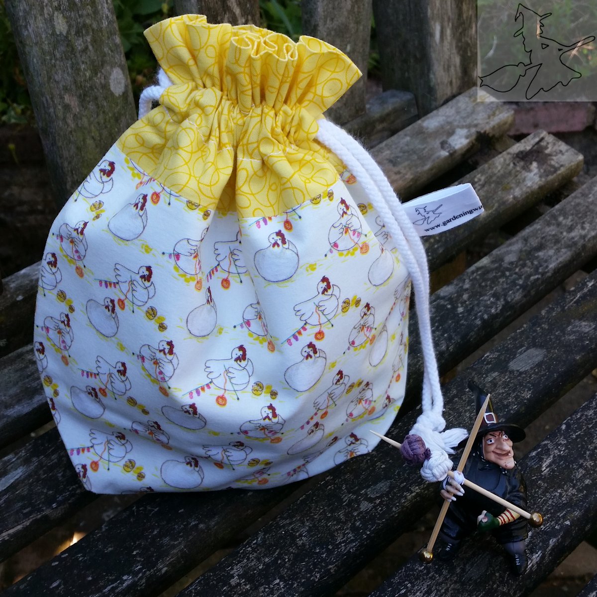 Still places on the drawstring bag workshop with <a href="/TheGardenWitch/">S. Luisa Eireann Hastings Morgado</a> 24th October, 7.30pm.  £35. #letchworth #hitchin