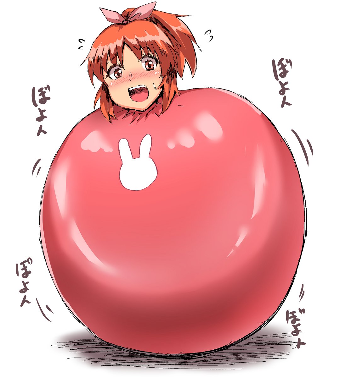 お題箱よりウサミンラテックスボール描けました＾p＾