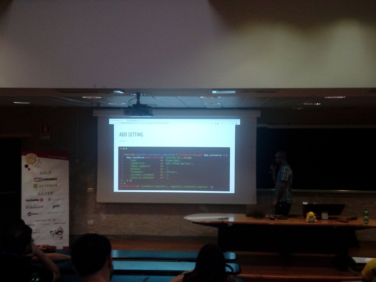 "Real-time editing with the Customize API" @theskinnyghost gives us all the information needed to start integrating #Optimize Api in our themes and plugins. #WCRM