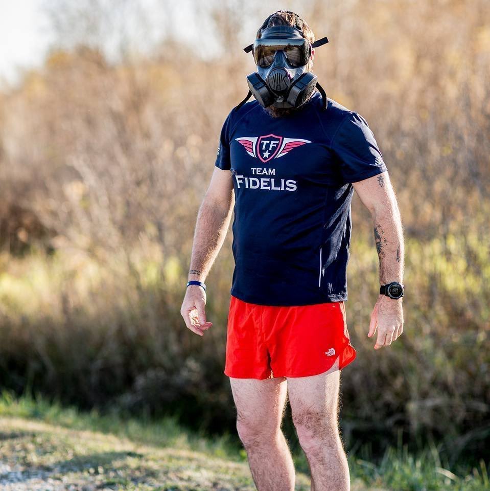 NickVasos's tweet photo. Meeting @TeamFidelisKC and the #MaskedVeteran at #WWl #LibertyMemorial #Base2Fort Gonna try to keep up! 10a. Join us! https://t.co/FhTmHVZ3En
