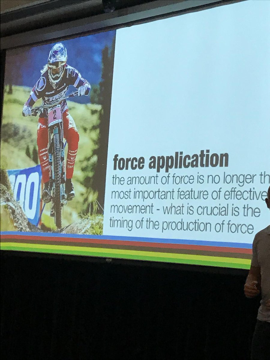 sscsportsmed's tweet image. @coachnickg on why maximum strength isn't the be-all end-all: Important to consider force application vs just force production - great to be strong, but how do we apply said strength? E.g. ability to apply force quickly in inconsistent &amp;amp; chaotic situations #FSEM2018 @FSEM_ASC2018