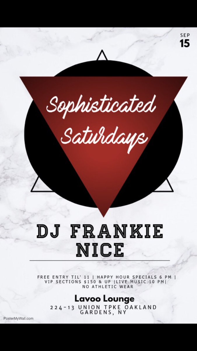 TipsyNights's tweet photo. #EveryNightsATipsyNight ... including tonight! Our very own @FrankieNice will be spinning from 10pm to 2am at Lavoo Lounge in Queens! PULL UP 224-13 Union Tpke, Oakland Gardens, NY. Ya don’t wanna miss this... https://t.co/ALVamgzd1D