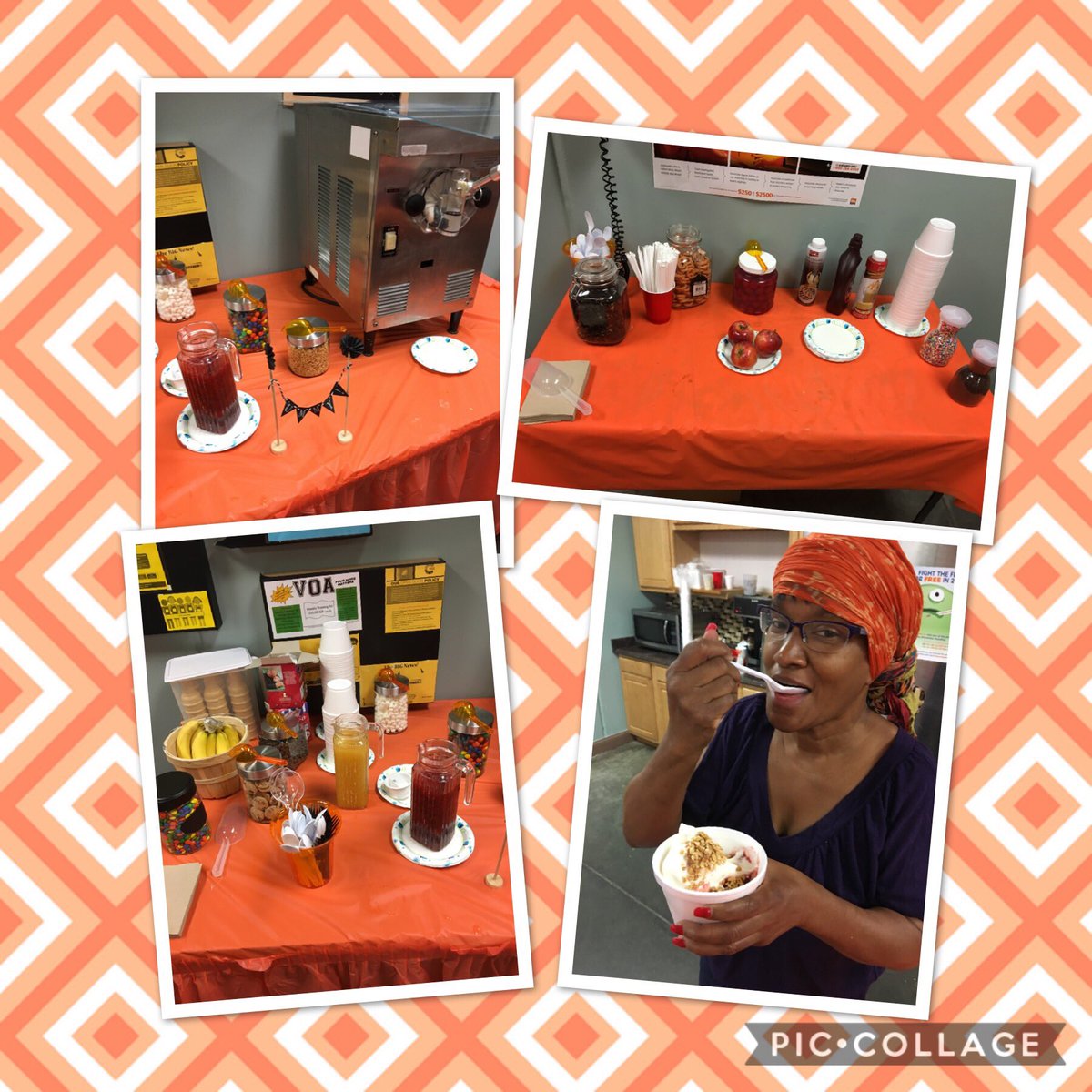 Rebekahjr's tweet photo. Day 2 Success sharing. Ice cream bar!! Yum!! @jwelzback @BPlantenberg @MystiHammes @2014Creek @thd2014 @MarkMiller4519 @Heather38228391 https://t.co/cGi60QwrdF