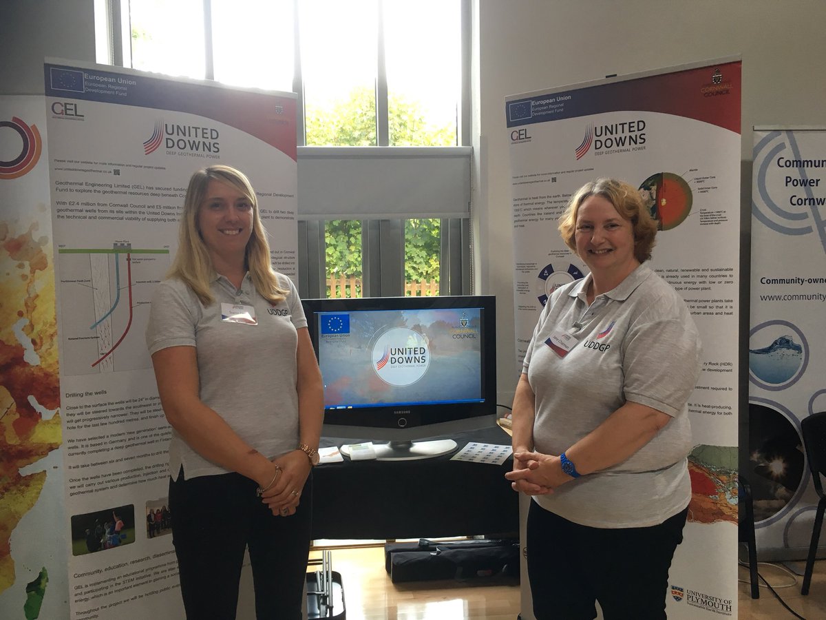 We are having a great afternoon at Chacewater’s #Renewable #Energy Fair, lots of interest in the project and free cream teas! #UDDGP #deepgeothermal #geology #Cornwall