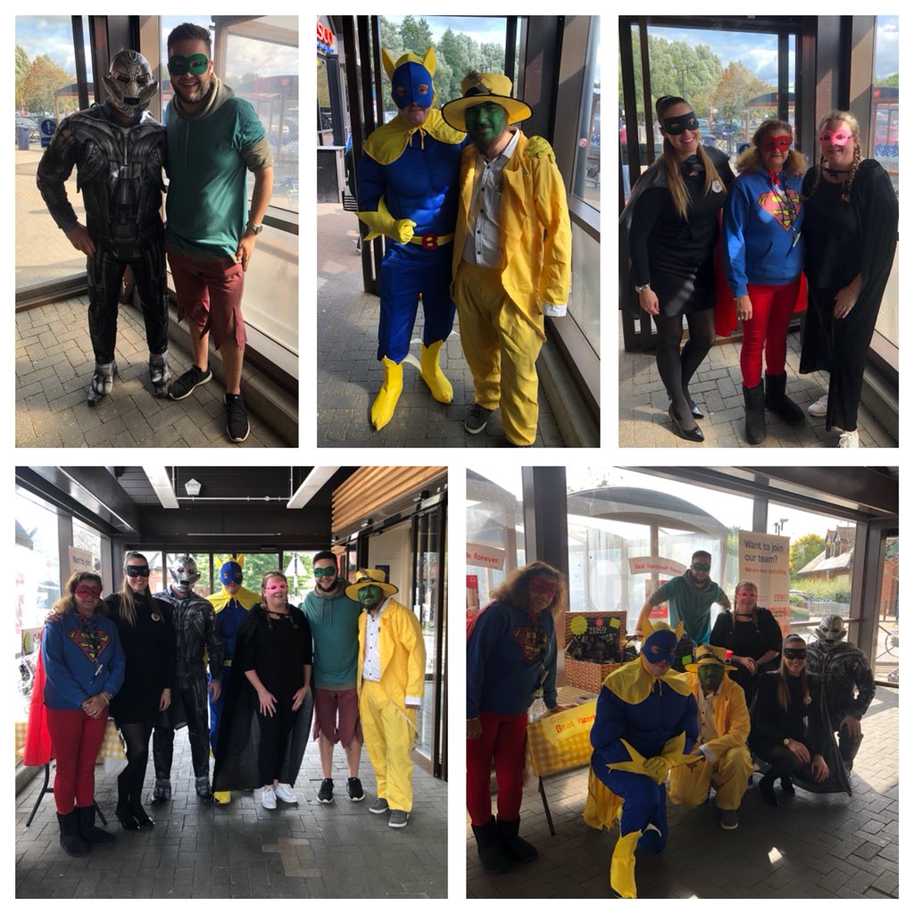 Raising Lots of Money for British Heart Foundation in Amersham today, Superheroes all round 💪🏼👌🏼