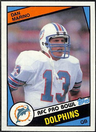 Happy 57th birthday to Dan Marino,  one of the keys in the loaded 1984 Topps Football set:  