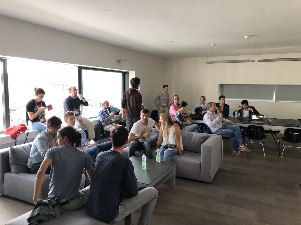 comboeuf's tweet photo. Another #Dife18 #BlockchainEconomy lab with a truly exceptional audience of over 40 (!) women & men who preferred going for a workshop on real life use cases on decentralized ledger technology in a hot conference room over a sunny afternoon outside - @digitalfest_ch at its best! https://t.co/aV6hM3PLmd