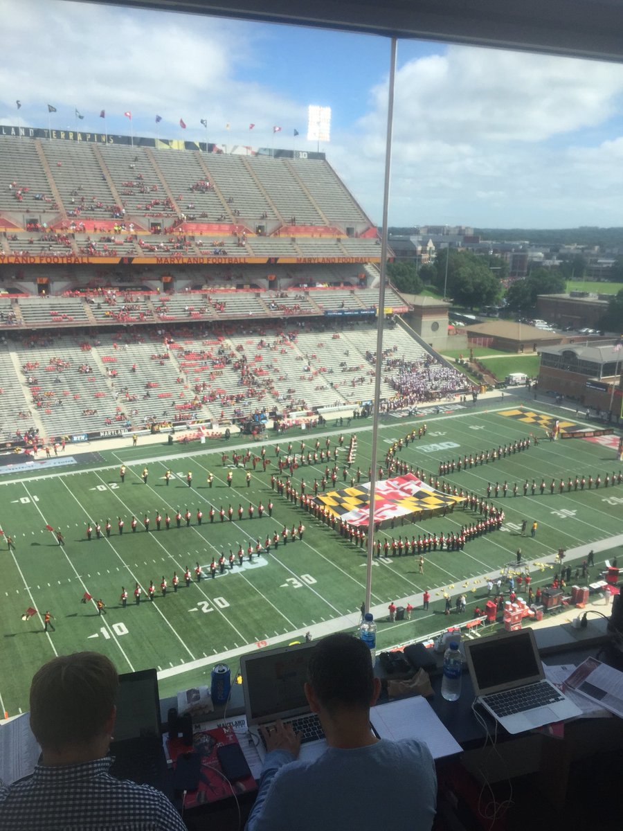 Eric Myers On Twitter Reporting At Maryland Stadium For