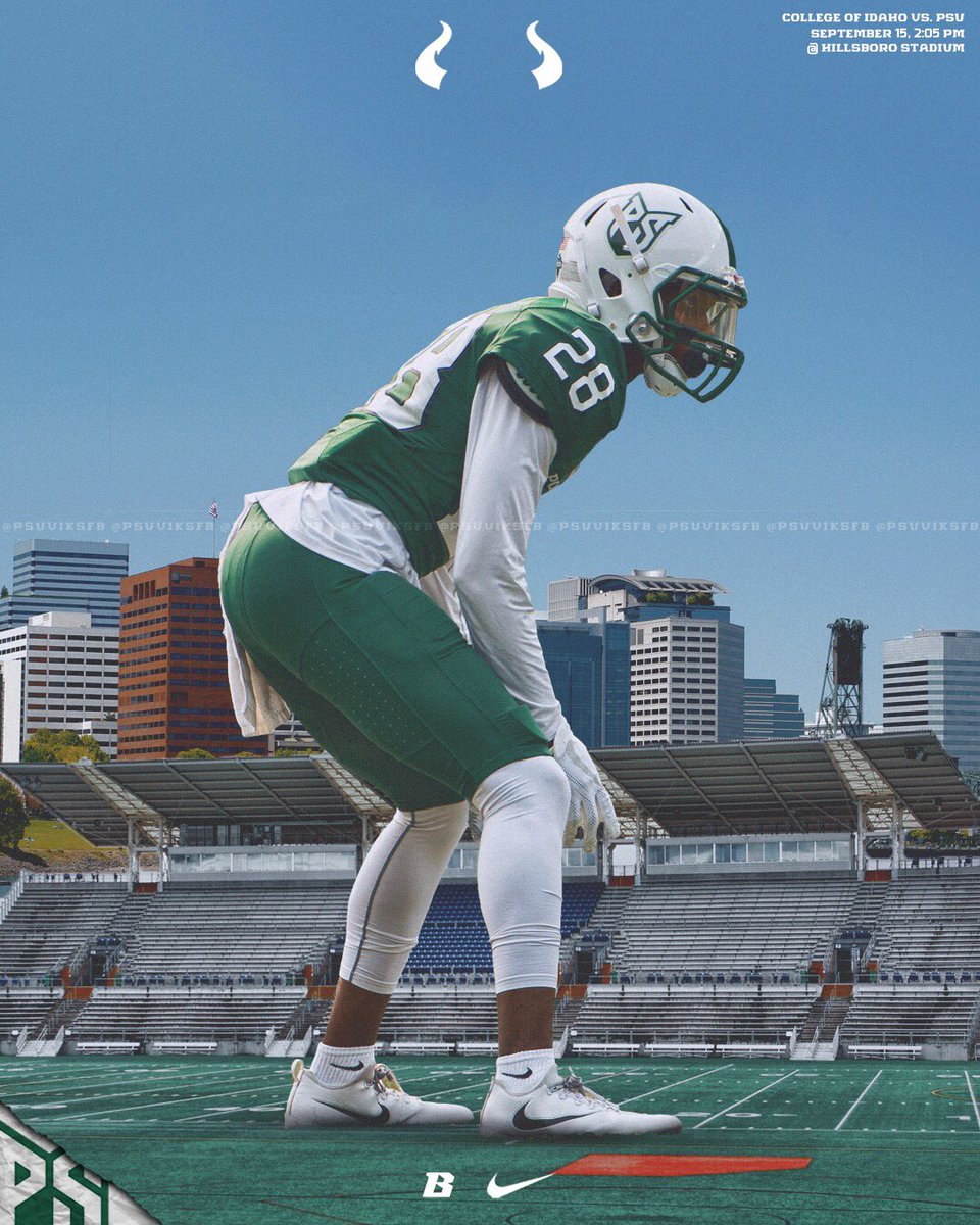 First home game of the season! 
🏈: <a href="/psuviksFB/">Portland State Football</a> vs. <a href="/yotesfootball/">College of Idaho Football</a> 
🕐: 2 p.m. 
🏟️: Hillsboro Stadium
📊: vikslive.com
🎥: <a href="/PlutoTV/">Pluto TV</a>
📻: <a href="/RipCityRadio620/">Rip City Radio 620</a>

#GoViks ⚔️
#BarnyBall 🏈