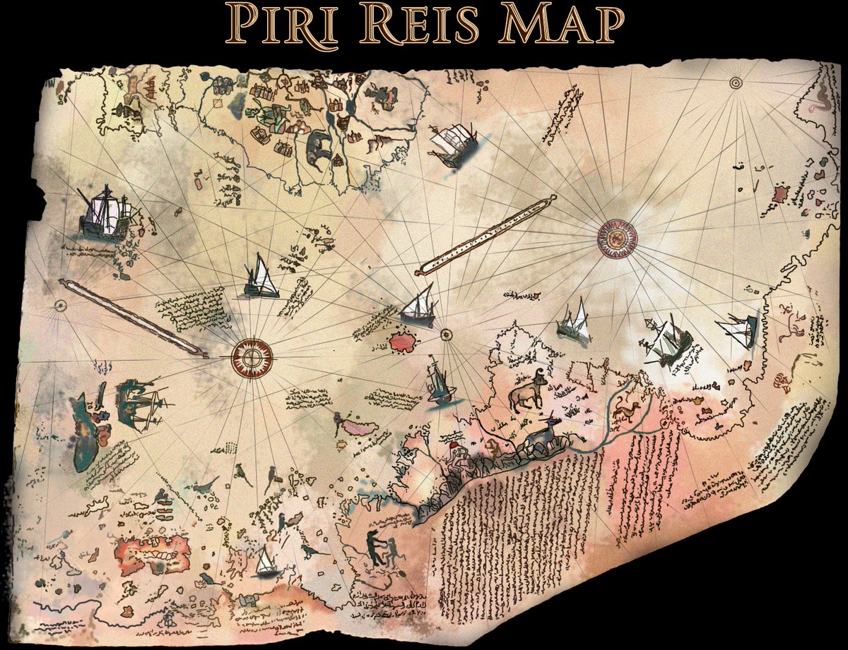 Карта адмирала Пири Рейса.