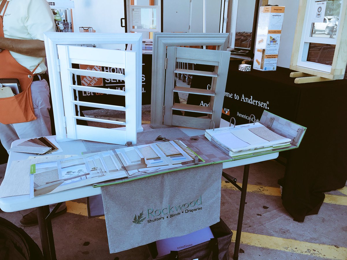 Shutters, shades, and blinds, oh my! Come see <a href="/RockwoodShutter/">Rockwood Shutters</a> at the <a href="/HD_Fairfield882/">Home Depot Fairfield</a> 🌈🌸❤️ @GennyRWS1 <a href="/HomeDepot/">The Home Depot</a>
