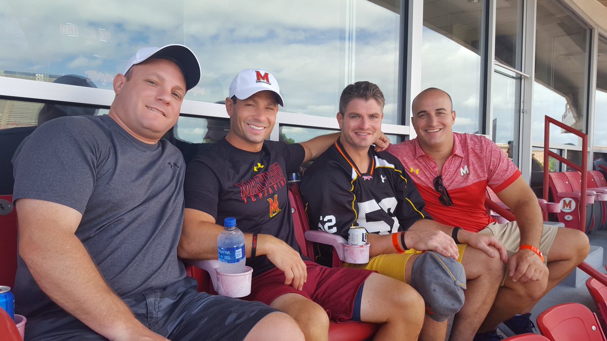 Delighted to have <a href="/TerpsWrestling/">Maryland Wrestling</a>  alumni in the M Club Suite. 🐢🐢🐢🐢