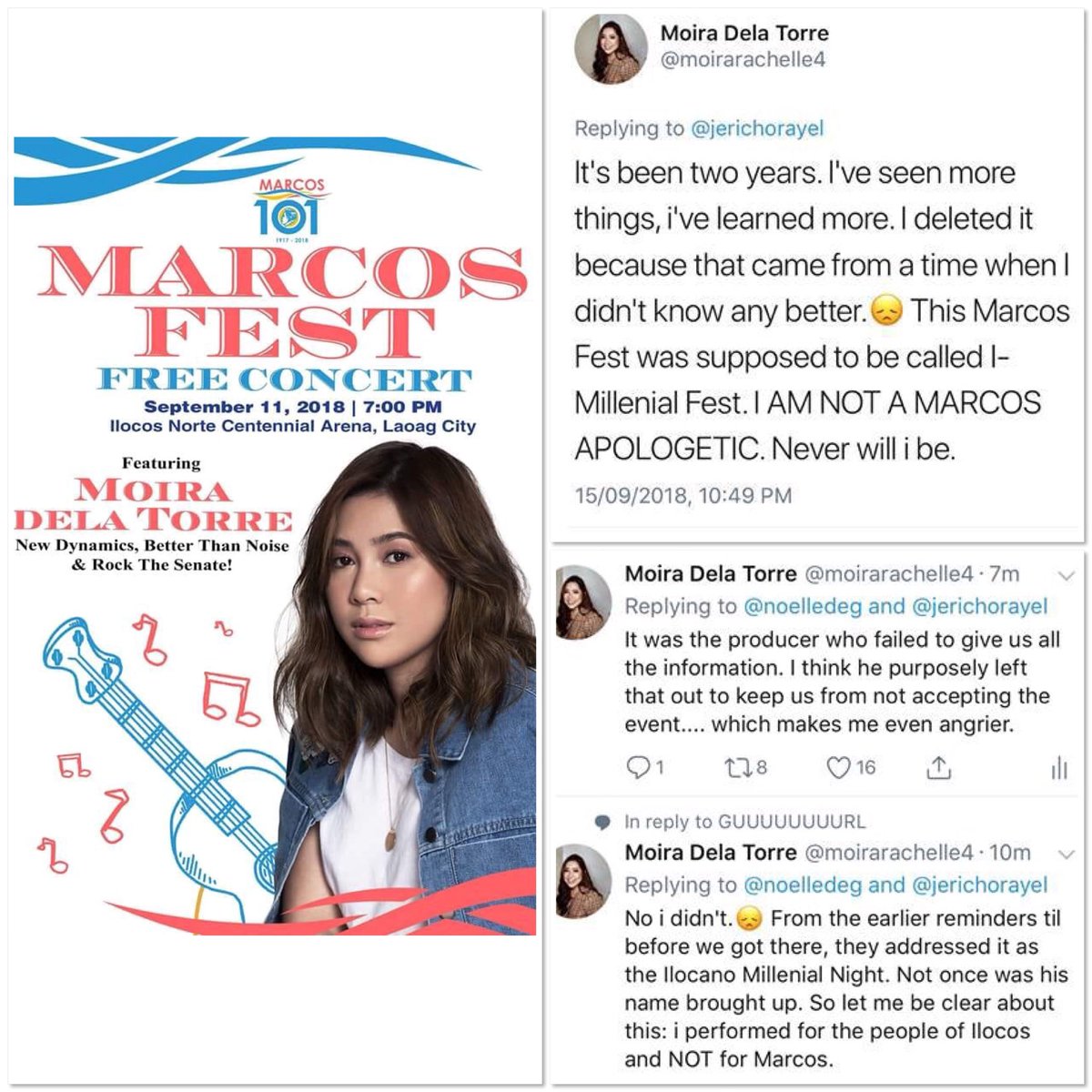 ellacolmenares's tweet photo. Let’s be fair with Moira @moirarachelle4. She said it. SHE’S NOT A MARCOS APOLOGIST. 

#AtTumigilAngMundo https://t.co/4GXaj3lE1N
