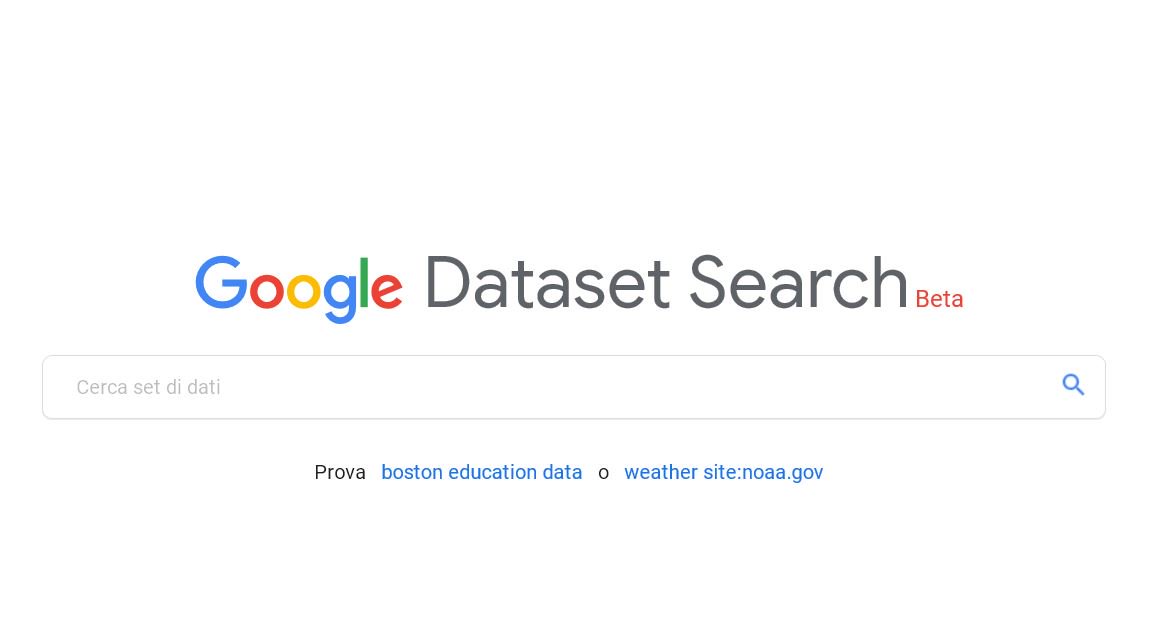 gabferrieri's tweet image. Ecco #Google #DatasetSearch il portale, attualmente ancora in versione beta, pensato per “scienziati, giornalisti e data geek” #dataviz #dataj @24infodata  ilsole24ore.com/art/notizie/20… #startup #innovazione #business #investimenti #community #Europa #Roma #Milano #digitale #blockchain