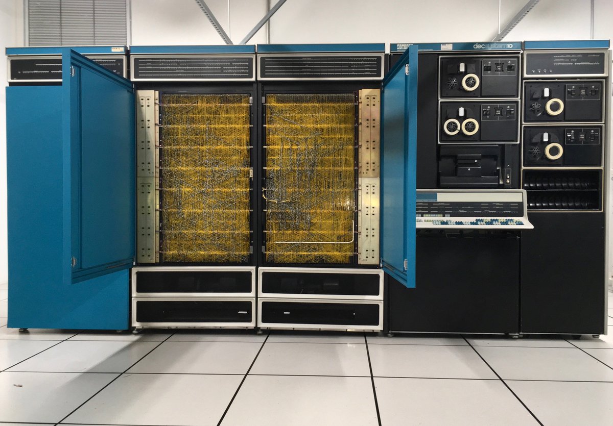 .@LivingComputers has now added a DEC KA-10 circa 1968. The workhorse machine for us Lakeside kids and the first 3 years of <a href="/Microsoft/">Microsoft</a>. Punched Altair paper tape that got us off the ground! Big thanks to Peter Lothberg.