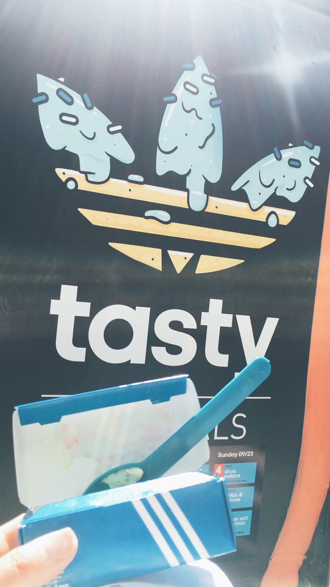 TheTastyDesign's tweet photo. Went out to Hollywood yesterday to chase the @adidasoriginals ice cream truck! #TASTYORIGINALS https://t.co/lqeYxY55Q1