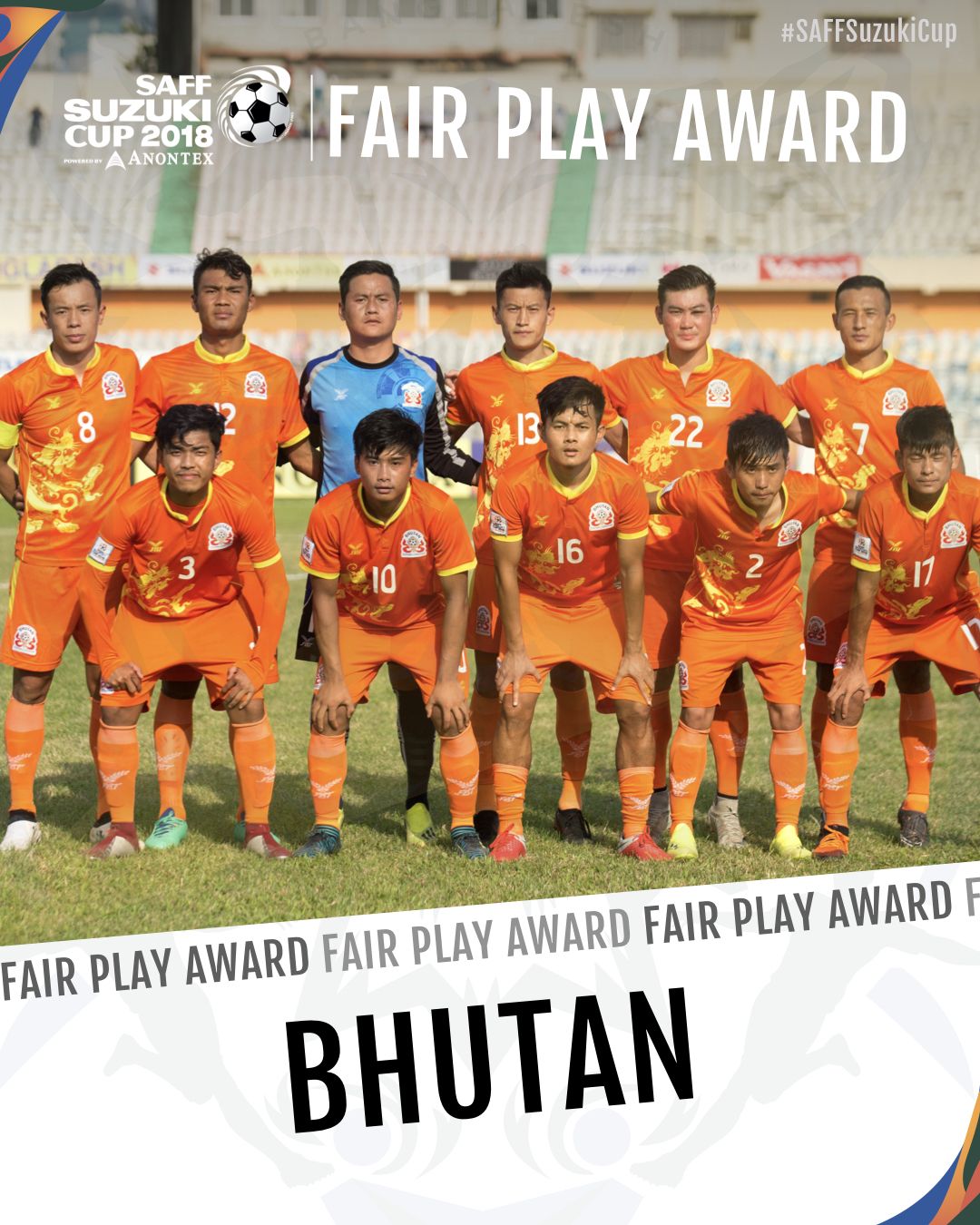 SAFF Suzuki Cup on Twitter "The Bhutan team has been awarded with the