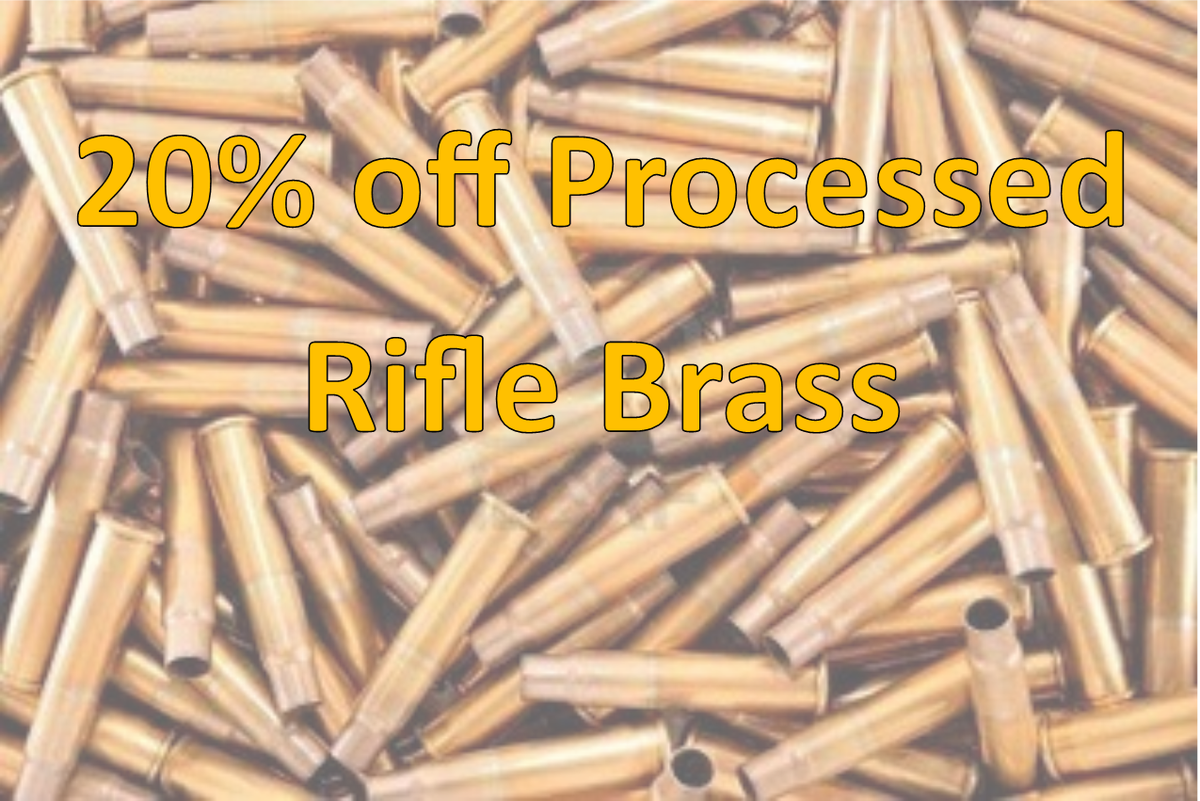 CapitalCart's tweet image. Get 20% off processed rifle brass! Sale ends when this month ends! enter "20OffPro" at goo.gl/c8M36n.