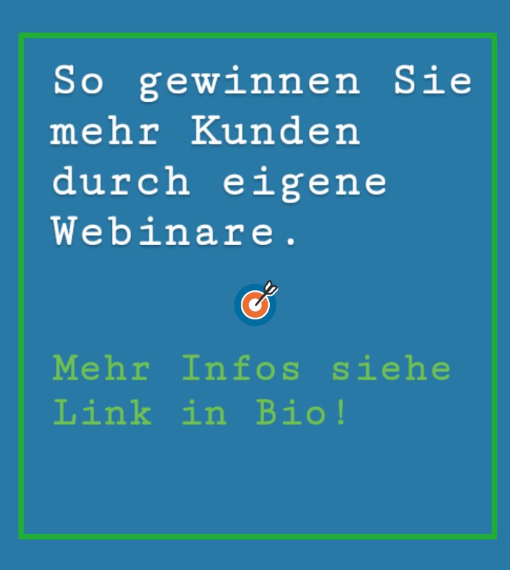 Mehr Kunden durch eigene Webinare. Infos hier >>> digistore24.com/redir/18963/ly…
.
.
#marketing #kmu #Unternehmen #webinare #automatisiertesmarketing