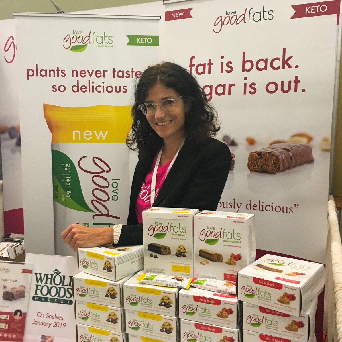 lovegoodfats's tweet photo. Come say hi to us at #chfaeast. MTCC - booth #950-951. 🖐️ People from all walks of life love devouring our bars - because they're delicious, filling, clean and wholesome. Try from 6 different flavours! #goodfatstribe #LCHF #keto #fatisback #sugarisout #crushyourcravings https://t.co/3RYX4NIv2a