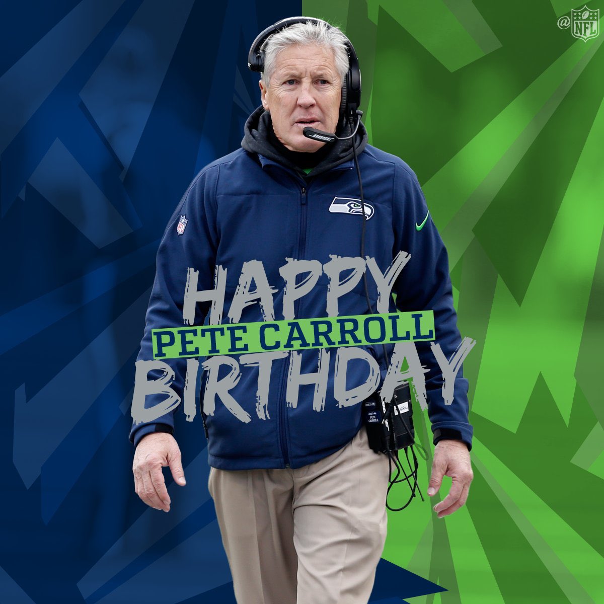 Happy Birthday to Seattle Seahawks Head Coach Pete Carroll.   