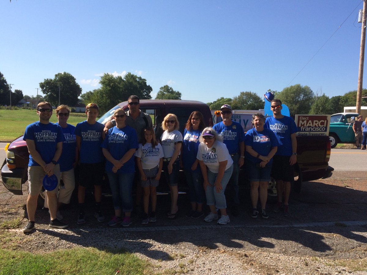 lynngr70's tweet photo. The Hoffman team at Weir Homecoming parade today—way outnumbered his opponent! Great job!
#voteforchange https://t.co/u35aYNDvPh