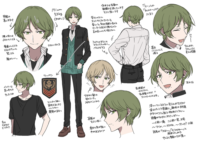リクエストで茅根萌のキャラデ詳細です #夜明けの王 