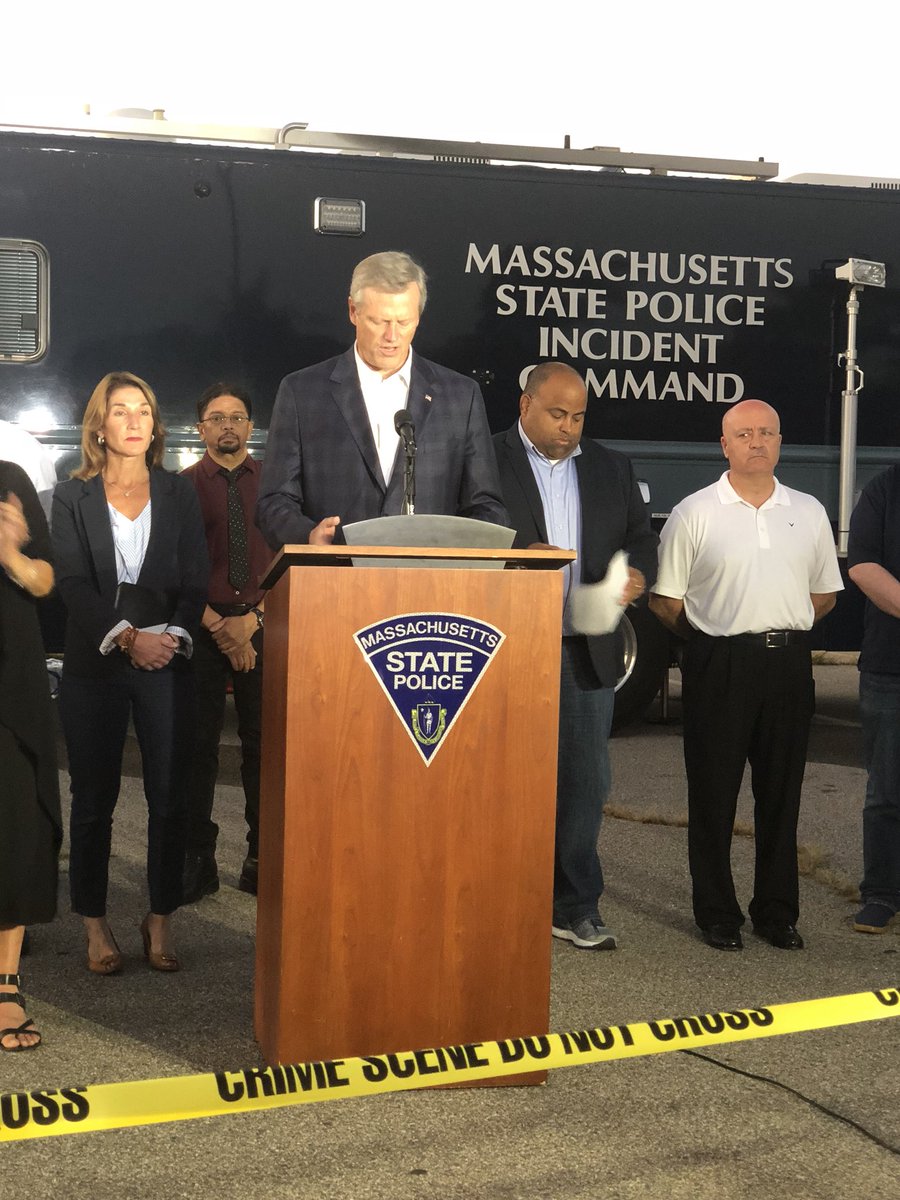 LitsaPappas's tweet photo. BREAKING: @MassGovernor Charlie Baker says thousands evacuated for gas explosions Thursday should be able to return home Sunday by 7AM unless something unpredictable happens... 

WATCH LIVE updates from state &amp; local officials now on @boston25 #MAgasfire #MVGasFire #Lawrence https://t.co/xJBD7UFOKM